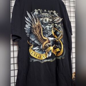 Legendary Black Graphic T-Shirt Rock Chang Legendary Eagle Graphic T-Shirt - X-L